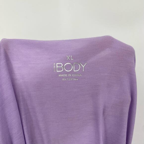 Cotton On Body Womens Gym T Shirt XL Purple Lavender Scoop Neck Relaxed NWT - Picture 10 of 11